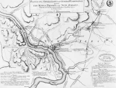 Plan of the Operations of General Washington, Against the King